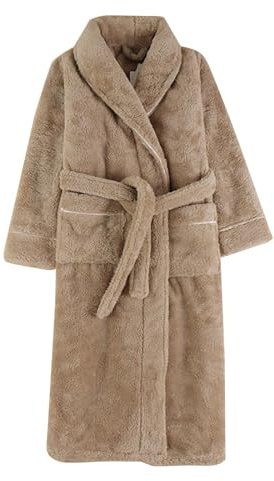 lozssnigzi Vestaglia Donna Invernale Vestaglia In Pile Morbida Vestaglia Senza Cappuccio Invernali Accappatoio Caldo Vestaglia Donna Da Camera Lunga Vestaglia Spugna