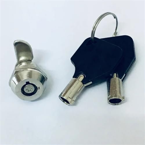 Cerradura de leva tubular for cajón, for artículos importantes del hogar, cilindro de seguridad, puerta, buzón, gabinete, herramienta con 2 llaves MS102, 1 unidad