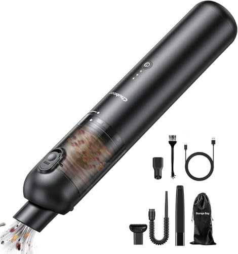 Chuboor Handheld Vacuum Cordless Handstaubsauger akku, Leistungsstarker Akku Handstaubsauger Hohe Leistung Mini Staubsauger