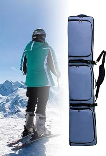 COYEUX Gepolsterte Snowboard-Tasche, wasserdichte Roll-Ski-Tasche, mit Rollen, für Roadtrips und Flugreisen