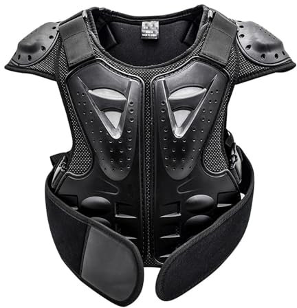 Giacca protettiva per motociclista, gilet antiproiettile per bambini, gilet antiproiettile per motocross per bambini da 5 a 13 anni, tuta da motociclista, giacca protettiva per motociclista, gilet a