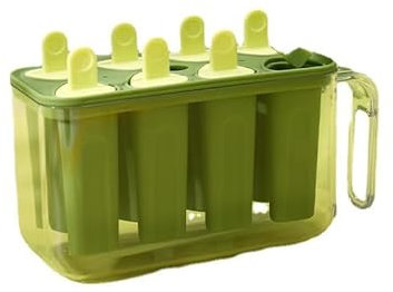 Anseom Ice Lolly Moulds Small Ice Cream Molds with Sticks, Food Grade Popsicle Moulds with Mini Cleaning Brush, Reusable Popsicle Makers Ice Pop Mould for Kids Adults