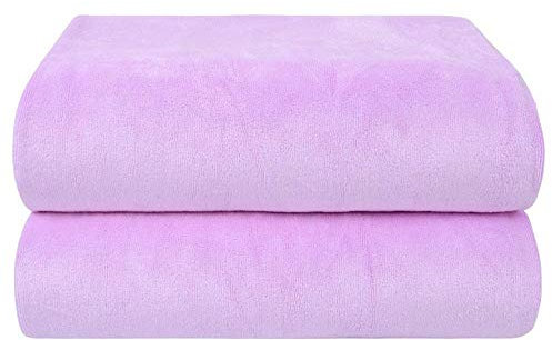 QTYQWC Badetücher, Mikrofaser -Badetuch Sporthandtuch Übergroße Sportreisen Strand Camping Fitness 31in x 59in 2 Packung (Farbe: Grau, Größe: 70x140 cm) (Weiß 70 x 140 cm)