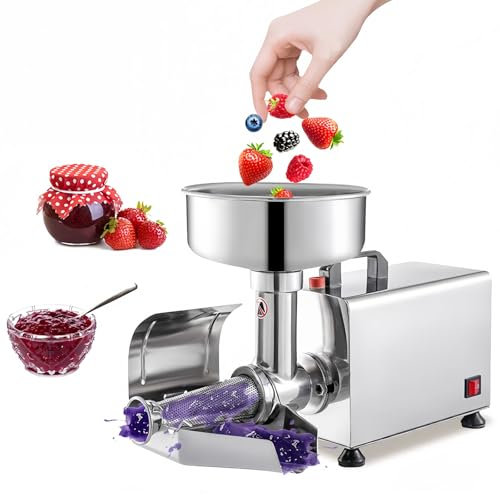 Colino e fresatrice per pomodori commerciale, pressa in acciaio inossidabile da 450 W, alta efficienza 150 kg/h per cucine professionali
