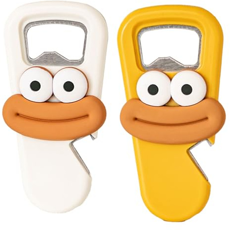Bottle Opener Fridge Magnet - Wine Bottle Beer Opener Cartoon Fridge Mount - Multifunctional Kitchen Accessories Cans Opening Tool for Camping Restaurant Parties Picnic