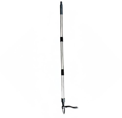 Zhangpu Stand Up Weed Puller 44 Pulgadas manija Ajustable 4 Garra Mano Herramienta de depuración de Hierbas para jardín césped Patio