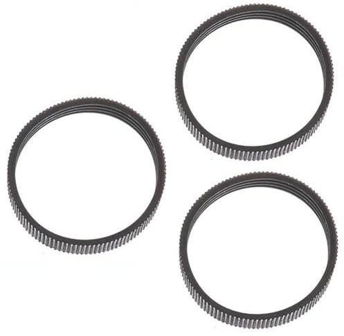 Lot de 3 courroies d'entraînement en caoutchouc de 9,6 mm pour rabot électrique Makita 1900B N1923B KP0800 KP0810 pour outils électriques pour pièces de rechange, compatibles avec rabots de travail du