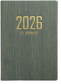 Mini A7 Taschenkalender 2026, Terminplaner 2026, Pocket Notebook und Planer, A7 Organizer mit Reisetagebuch, tägliche wöchentliche Monatsplanung, für Schule, Büro, Zuhause, Schüler Geschenkideen