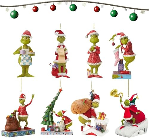 Überraschungs-Weihnachtsbaumschmuck-Set – Glitzernde Ornamente für den Weihnachtsbaum, als Geschenkidee und für Partys