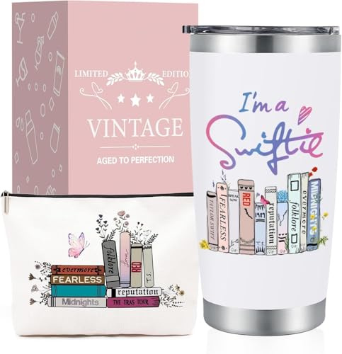 ZUFIO Music Lovers Gifts - Stainless Steel Tumblers 20oz, Singer Tumbler Album Inspired Gift, Singer Merchandise, Birthday Christmas Gifts for Women Friends, TS Travel Mug (TL)