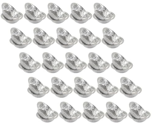 TOPPERFUN 300 Piezas Molde para Tartaletas de Huevo de Aluminio Bandejas para Horno con Conductividad Térmica Rápida Resistentes Altas Temperaturas para Pastelería Casera Restaurantes