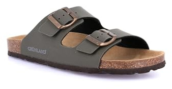Grunland Ciabatta Basic con Tomaia in Materiale Riciclato | Sara CB1557 Oliva 39