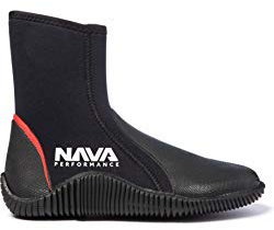 Nava Performance 5mm Neoprene Wetsuit Zipped Boots NAVABT02 - Black - Unisex - Nava Footwear - 8