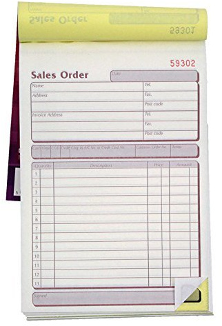 2 x NCR Libro de pedidos de venta duplicado 137 x 203 mm - Individual