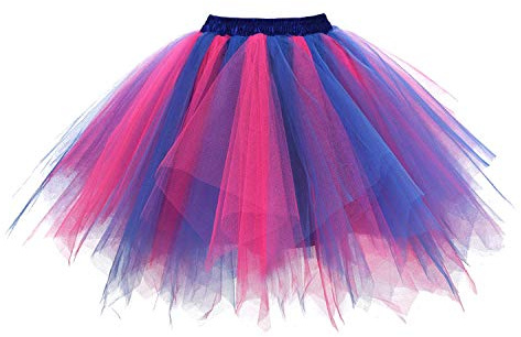 Dressever Damen 50er Rockabilly Petticoat Retro Tüllrock | Ballet Cosplay Prom Abendkleider Anlass;Tanz Tüllrock;Halloween Tüll-Rock;Karnevalskostüm