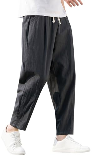 Pantaloni sportivi da uomo largamente uomo primavera ed estate pantaloni casual uomo pantaloni selvaggi e sciolti versione coreana dei pantaloni di tendenza tubi dritti pantaloni taglie forti uomini