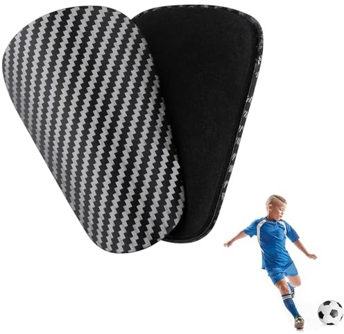2 Stück Schienbeinschoner, Fußball-Schieneinschoner für Kinder, Jungen, Mädchen und Erwachsene, 9.5 x 6 cm