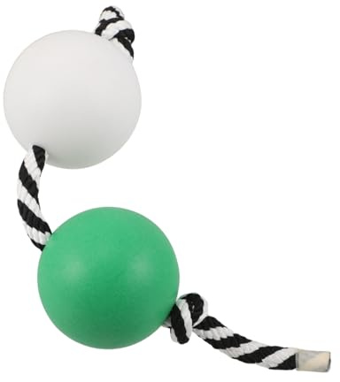 HONITANO Asalato Shaker Vert Blanc Choc Instrument Percussion Africain à Double Boule pour Entraînement Rythme et Spectacles Culturels