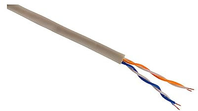 Zenitech - Cavo Telefono 2 Coppie 0,6mm² - Trasmissione Affidabile per Connessioni Telefoniche Stabili - Facile da Installare in Configurazioni Curvate - Avorio - 10m