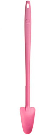 Kochblume Restelöffel L | Premium-Silikon | Hitzebeständig | Spülmaschinenfest | 31cm | Farbe: pink