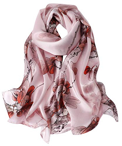 STORY OF SHANGHAI Seidenschal Damene 100% Seide, 40+ Bunte Luxuriöse schal damen, Warm & Weich Leicht Halstuch, Als Stola Seidentuch Geschenk Modische Dekorationen- 53 * 170cm
