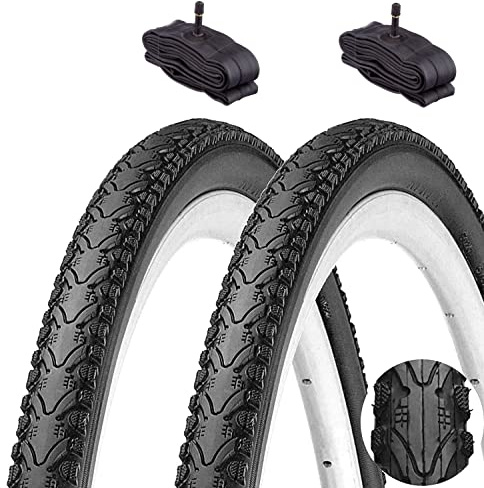 2 Copertoni Kenda 700x45C (28 x 15/8 x 1 3/4) + Camere America Pneumatici Demi Slick Gravel Copertone Adulto Trekking Mtb Ibrida