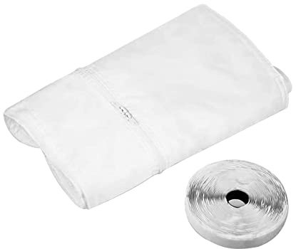 Yirepny Sello de ventana de CA, kit universal portátil para ventana, sello de ventana con cremallera para aire acondicionado portátil, secadora y unidad de aire acondicionado, cortina de puerta con