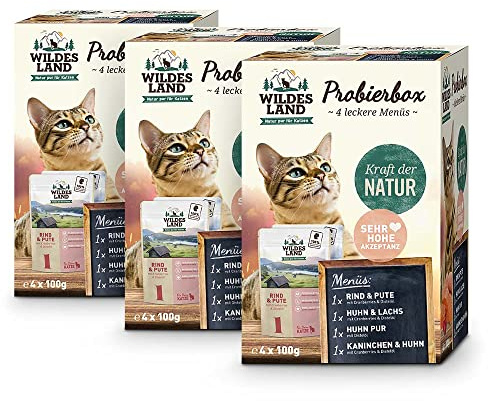 Wildes Land 4er Pouch Tasting Box, 3 x 400 g