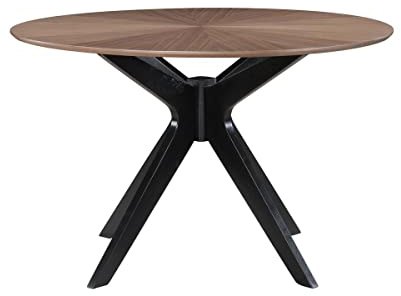 Miliboo Table à Manger Design Ronde Noyer D120 cm DIELLI