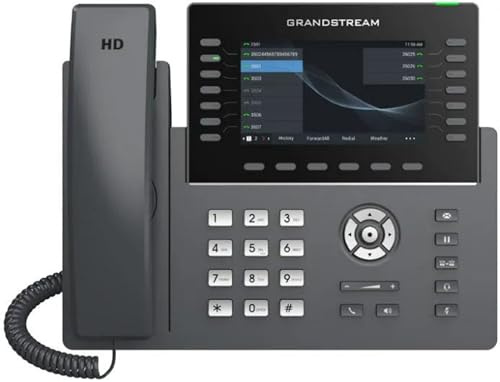 Grandstream GRP2650 IP Phone | 14 Lines, 6 SIP Accounts | 5-Inch Color Display | Wi-Fi 5 | Dual-Port Gigabit Ethernet with Integrated PoE