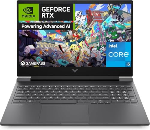 HP Victus 16-r1002sl Notebook, Intel Core i5-14450HX, RAM 16GB DDR5 5600Mhz, 512GB SSD, Display 16.1 FHD IPS 165Hz, RTX 4060 da 8GB, 3 Mesi di PC Game Pass Incluso, Windows 11, Grigio