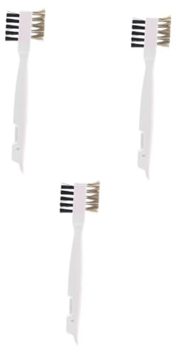 FRCOLOR 3pcs Gas Stove Cleaning Brush Wire Brush Hard Gas Stove Scrub Efficient Cooktop Cleaner