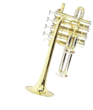 Musikinstrument Trompete Messingkorpus Goldlackierte Trompeten-Piccolo-Trompete