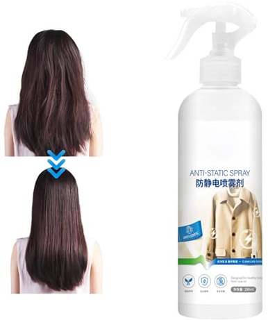 Spray antiestático – Removedor estático y spray adhesivo | Spray antiestático portátil para cabello, ropa, coche y muebles, spray antifresado