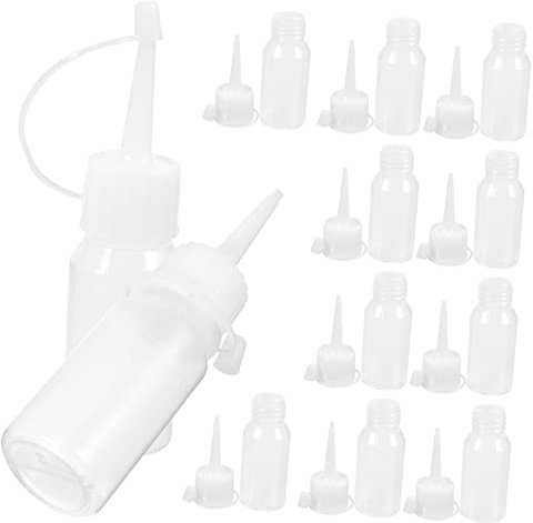 Beaupretty 12pcs Plastic Hair Dye Bottle Hair Coloring Bottle Pointed Mouth Design for Oil Dispenser and Applicator Use Storage Containers for Liquid Dye and Oil