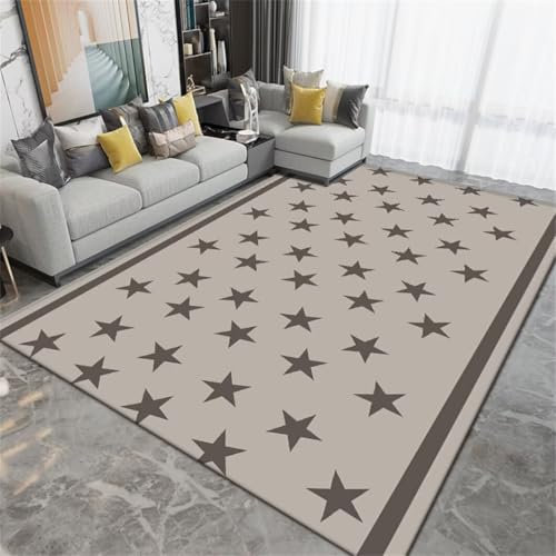 DJHWWD Bettvorleger Schlafzimmer Kinderzimmer Teppiche Mädchen Arbeitszimmer rechteckiger Grauer Teppich verschleißfester rutschfest Jungen deko terrasse 60X90CM