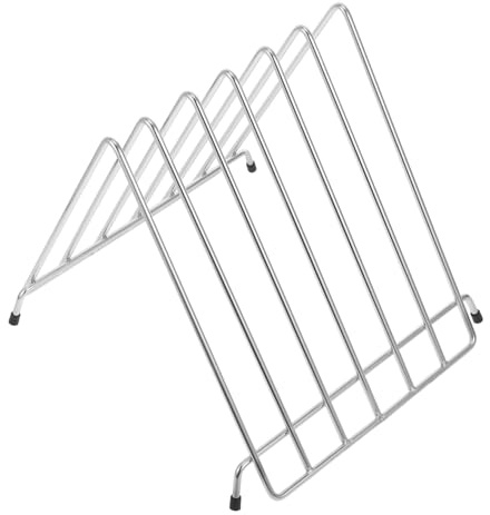 CONGARTENO Organizer da Cucina Design a Strati e Fondo Aperto Supporto in Acciaio Inossidabile per Taglieri e Teglie per Tagliere e Piatto Pizza, Adatto a Ristoranti e Mense