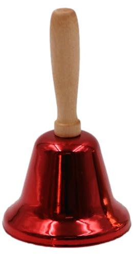 Cloche A Main - Sonnette Clochette Noël, Cloche D'appel Claire Et Forte, Sonnettes D'alarme À Poignée en Bois, Appel Retentissant, Sonnette De Réception, pour Restaurant, Hôtel, Cuisine, Bar