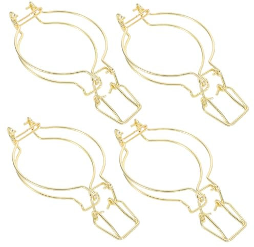 Hemobllo 4piezas Accesorios para Tapas De Frascos Hebilla De Sellado Anillos De Alambre Alta Construcción Acero Inoxidable Diseño Elegante