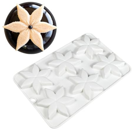 Molde de silicona con 6 cavidades para decoración de tartas, molde antiadherente para dulces, accesorios para hornear, molde para caramelos de praliné