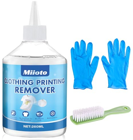 Removedor Vinilo, Transferencia Calor Telas, Removedor Impresión, Limpiador Quitapelusas, Potente Eliminador Residuos, Seguro, Sin Olor Penetrante, para Eliminar Errores Impresión Textiles 260ML