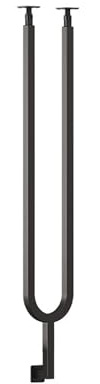 MTSYXYM Garde-Corps d'escalier intérieur,Rampe Escalier Montage Latéral,Réglable à 270°, Montage latéral, Cadre en Fer forgé, Finition Arrondie,pour Balustrade, Balcon, Terrasse.(Nero,85cm)