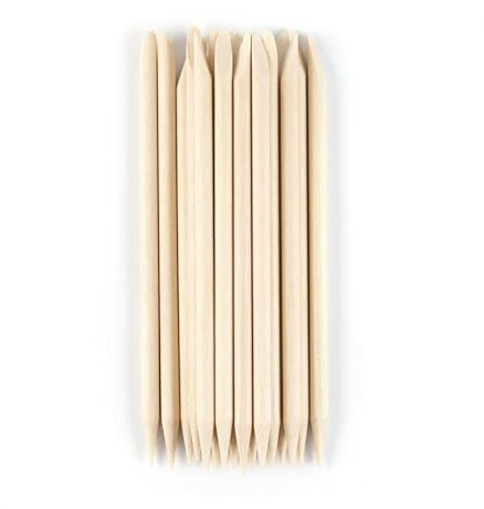 20 barras de manicura profesionales de madera, empujador de cutículas de doble cara para el hogar, salón de belleza