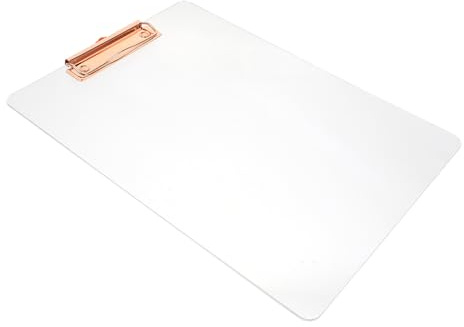 GALPADA Tableau D'écriture A4 en Acrylique Transparent, Presse-papiers Multi-usage pour Bureau et École, Dossier Rigide Portable pour Étudiants et Fournitures de Bureau, Surface Lisse