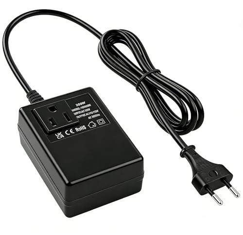 200W Convertisseur de Tension 220 V à 110V Transformateur de puissance EU vers US Adaptateur Prise de Voyage Pour Japon, USA, Canada petits appareils