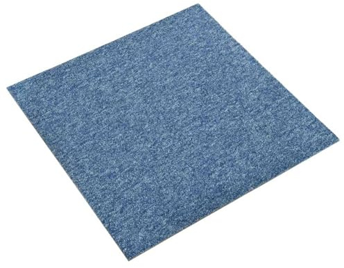 vidaXL Teppich 20 STK. Blau 50 x 50 cm 100% Polypropylen