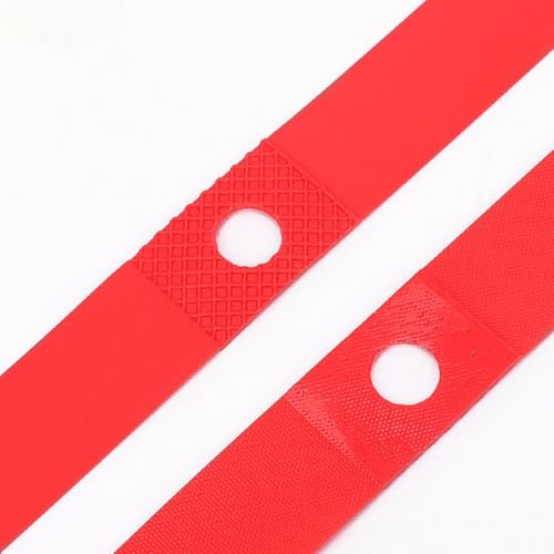 ReachMall Däckfoder anti-punkteringsdyna för mountainbike väg bil, ultralätt PVC explosionssäker skydd fälgtejp, röd 2-pack