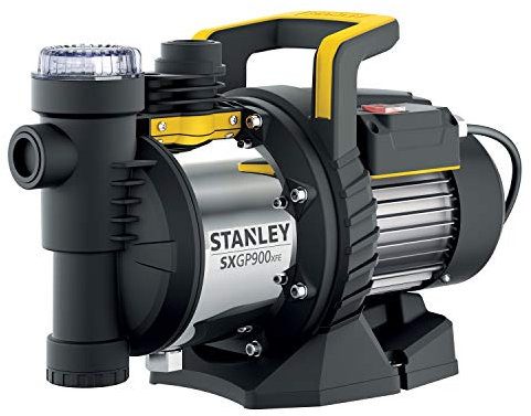 Stanley Pompe Autoamorçante SXGP900XFE pour Eaux Claires (900 W,Débit max. 3.600 l/h,Hauteur d'élévation max. 42 m)