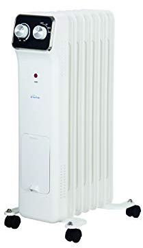 PUR LINE | Radiateur à bain d'huile 1500 W avec humidificateur | Radiateur à bain d'huile silencieux et sûr pour la maison et le bureau