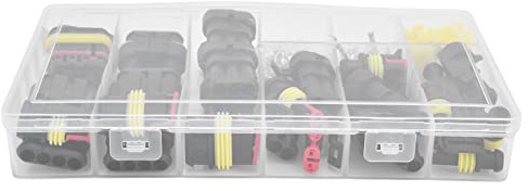 Cosiki Kit de Prise de connecteurs de Fil, Bonne conductivité connecteur de Bougie d'allumage de Voiture de Conception de Boucle étanche pour Motos camions Scooters Bateaux